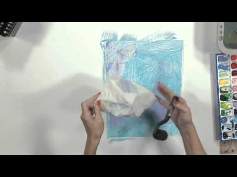Painting a Trial Portrait in Watercolors on Yupo Part 1