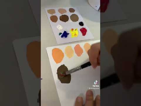 How to paint skin tones using acrylic paint 