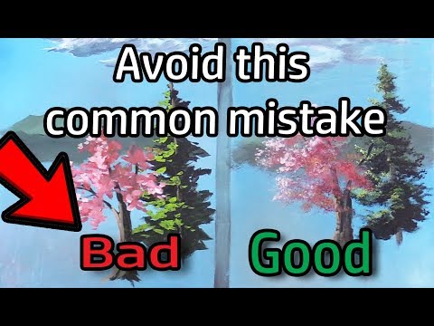 Avoid this COMMON MISTAKE  Acrylic Painting