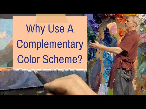 Complementary Color Scheme Landscape Painting Composition Tutorial