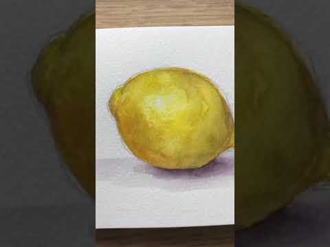 Complementary Colors for Shadows  Watercolor Lemon 