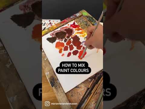 How to Mix Paint Colours Using Complementary Colors to Create Saturated Paintings  Colour Theory