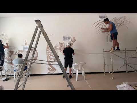 MURAL PAINTING USING PROJECTOR