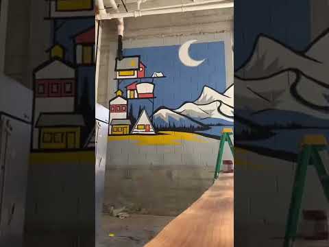 How to Paint a Mural Using a Projector muralart howtomural fyp xgimi projector