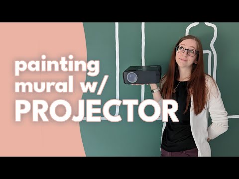 Painting Accent Walls with Projector  DIY Whitney