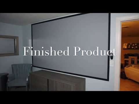 Do it yourself Projection Screen Painting in  3 Minutes