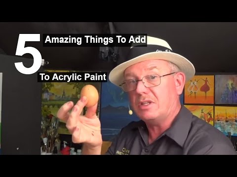 5 Amazing things to add to acrylic paint  Life Hacks  Acrylic paintingclive5art