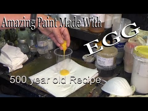 How to make Medieval Paint  Egg Tempera Paint Like DaVinci Made