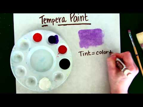 Landscape Painting How to use Tempera Paint