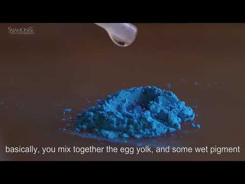 Egg tempera tutorial by Marzio Tamer courtesy Salamon Fine Art  Milan