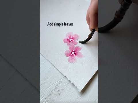 If youre stuck with watercolor flowers try this easy way to paint perfect little petals every time