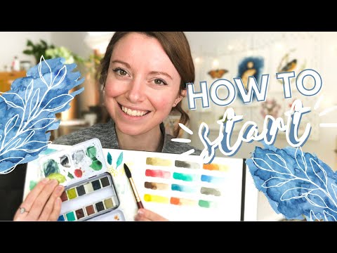 The Very FIRST Watercolor Lesson for Beginners  Watercolor Painting for Beginners  Lesson 1