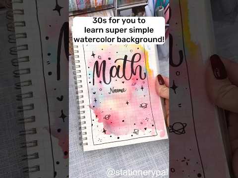 30s for you to learn super simple watercolor background shorts