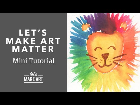Let39s Make Art Matter  Children39s Watercolor Art Activity by Nicole Miyuki of Let39s Make Art
