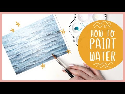 How To Paint Ocean Water with Watercolor Tutorial