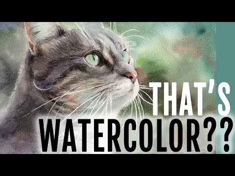 How to Paint a Realistic Cat with Watercolor  Step by Step Tutorial