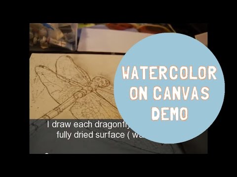 How to Paint with Watercolors on Canvas