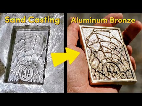 Sand Casting Aluminum Bronze at Home  Aluminum Bronze Custom Ingot   Cast Master Elite GG5000