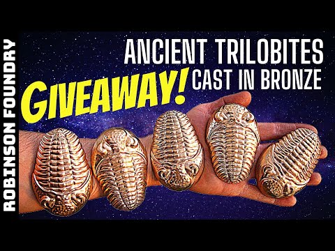 How to cast bronze TRILOBITES Metal casting at home  Giveaway RobinsonFoundry