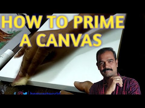 How to prime a canvas  tutorial for beginners
