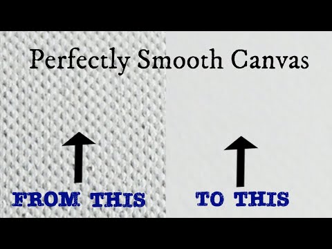 How to Prepare the Smoothest Canvas Ever