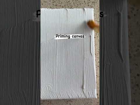 How to prime canvas  acrylic painting  Bbartsy