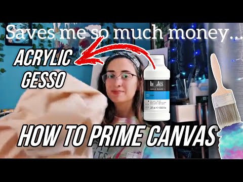 How to Prime Canvas with Acrylic GESSO Canvas Priming 101  3 minute guide canvas art