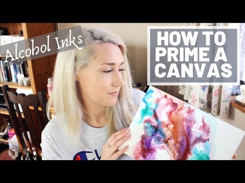 Tutorial How to PRIME a canvas for ALCOHOL INKS