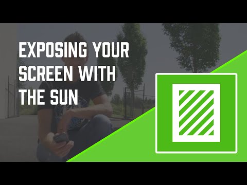 How to Screen Print How to Expose a Screen in the Sun w Emulsion
