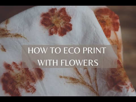 HOW TO ECO PRINT WITH FLOWERS  NATURAL DYE  REVEALING MY SECRET TECHNIQUE