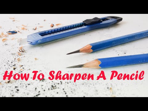 Basic Drawing Technique - How To Sharpen A Drawing Pencil 