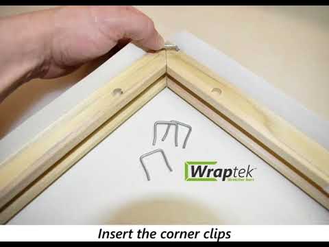 Canvas Stretching  How to stretch canvas Video
