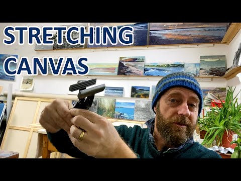 HOW TO STRETCH CANVAS for PAINTING