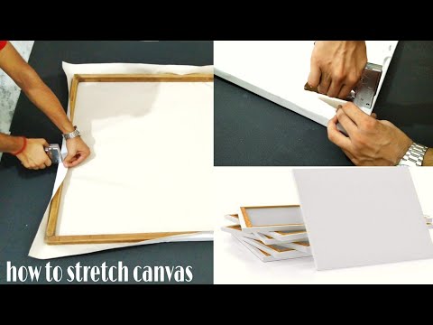 How to stretch canvas at home