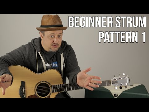Beginner Strumming Patterns For Acoustic Guitar Pattern 1  Beginner Guitar Lessons