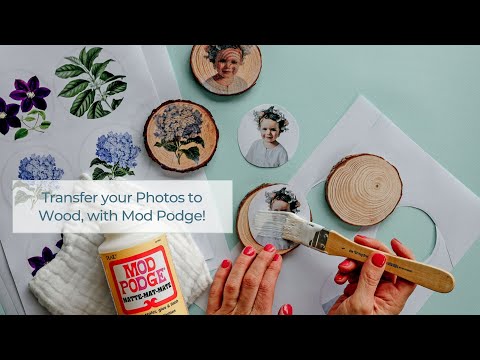 DIY Learn how to Easily Transfer your Photos onto Wood with Mod Podge