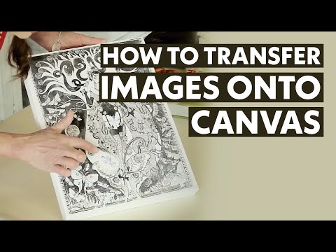 How To Transfer Images onto Canvas  Arts amp Crafts Tutorial