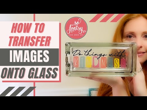 How to Transfer Images to Glass  2 Techniques