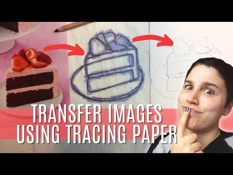 TRANSFER ANY IMAGE WITH TRACING PAPER Tracing Paper tricks to easily transfer drawings onto canvas