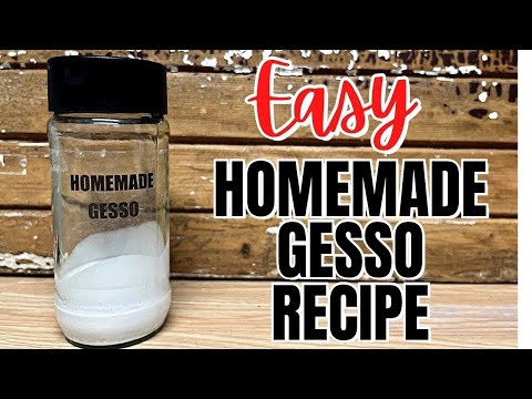 Make Your Own Gesso Paint  Easy DIY Homemade Recipe  Simple Ingredients