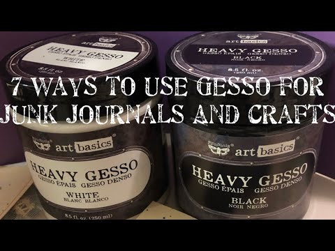 7 ways to use gesso in junk journals and crafts gesso junkjournal