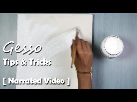 What is Gesso How to use Gesso on Acrylic Painting step by step Narrated Video