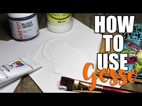 HOW TO Use GESSO Mixed Media Tips