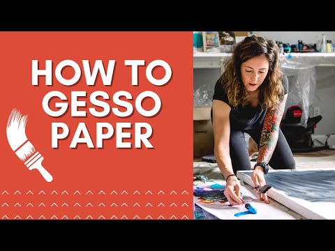 How To Gesso Paper  Gesso Painting