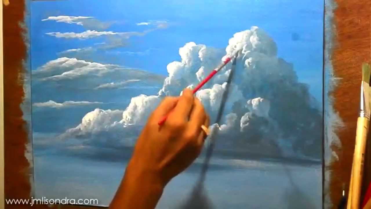 How To Paint Clouds In Oils Acrylics And Watercolor