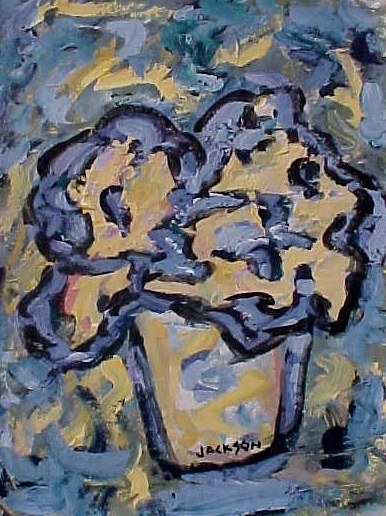 Flow Blue Flowers Painting