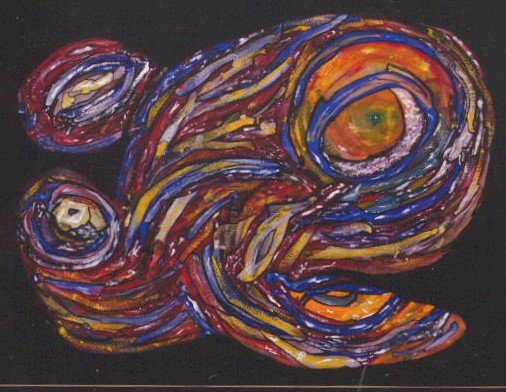 abstract fish painting