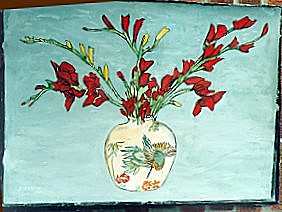 gladiolus painting