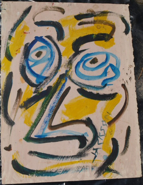 self portrait of artist painting