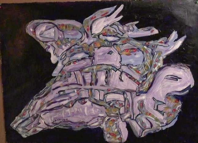 Abstract Turtle Painting